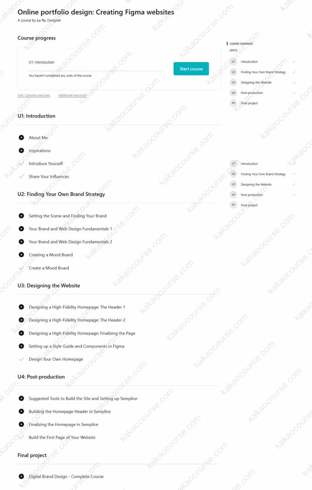 Online portfolio design: Creating Figma websites by Lu Yu Online portfolio design: Creating Figma websites by Lu Yu Free Download