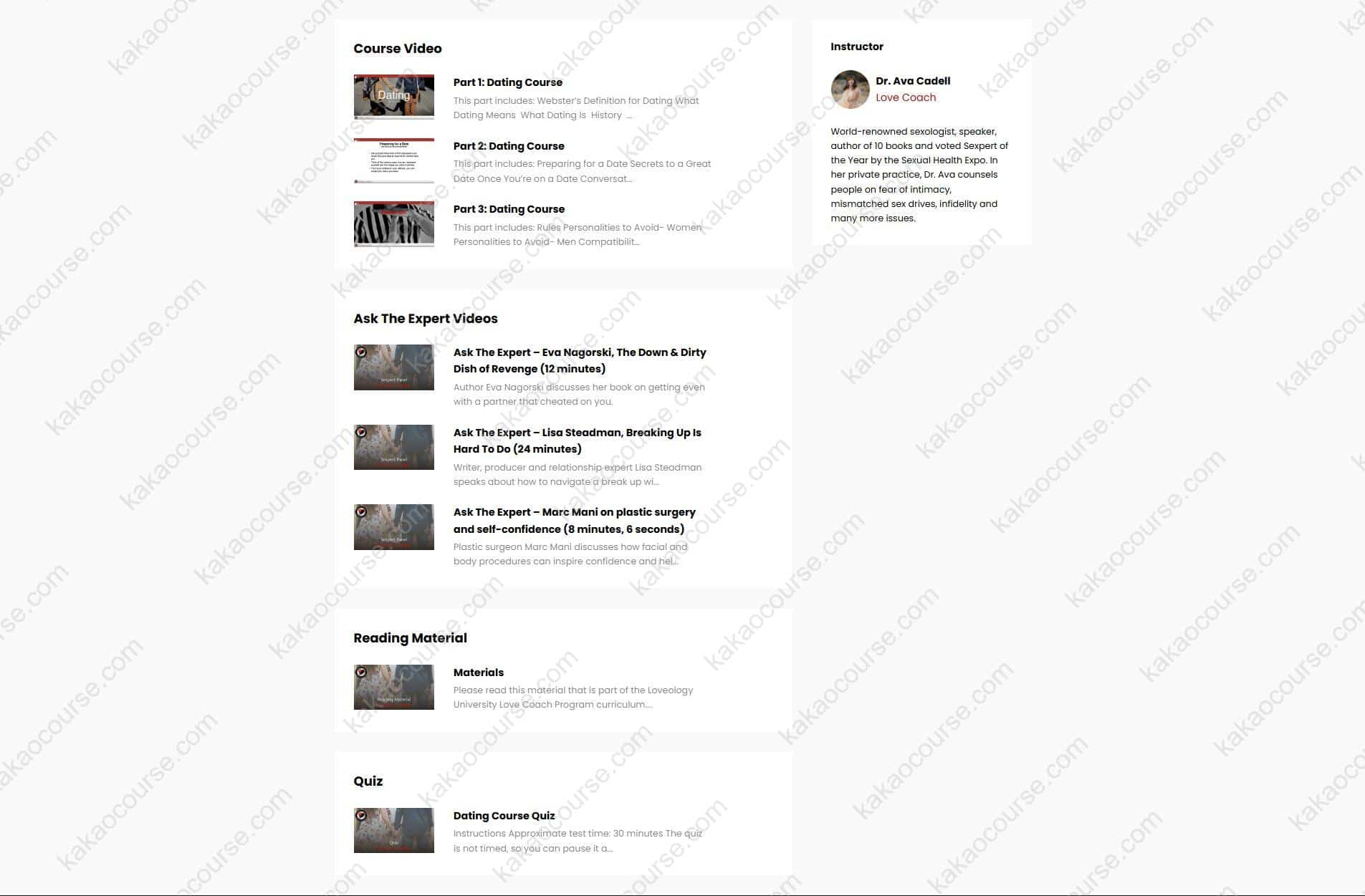 Dating Course - Dating Do's & Don'ts For Men and Women by Ava Cadell Dating Course - Dating Do's & Don'ts For Men and Women by Ava Cadell Free Download