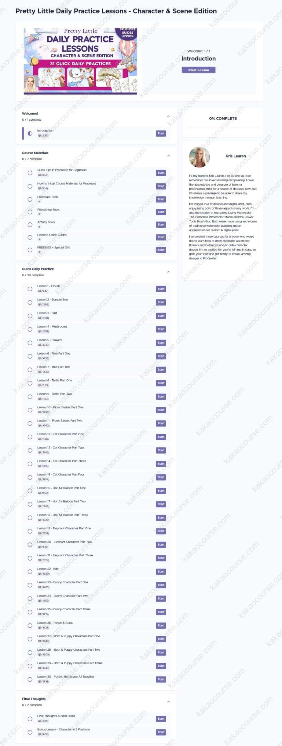 Pretty Little Daily Practice Lessons - Character & Scene Edition by Kris Lauren Pretty Little Daily Practice Lessons - Character & Scene Edition by Kris Lauren Free Download
