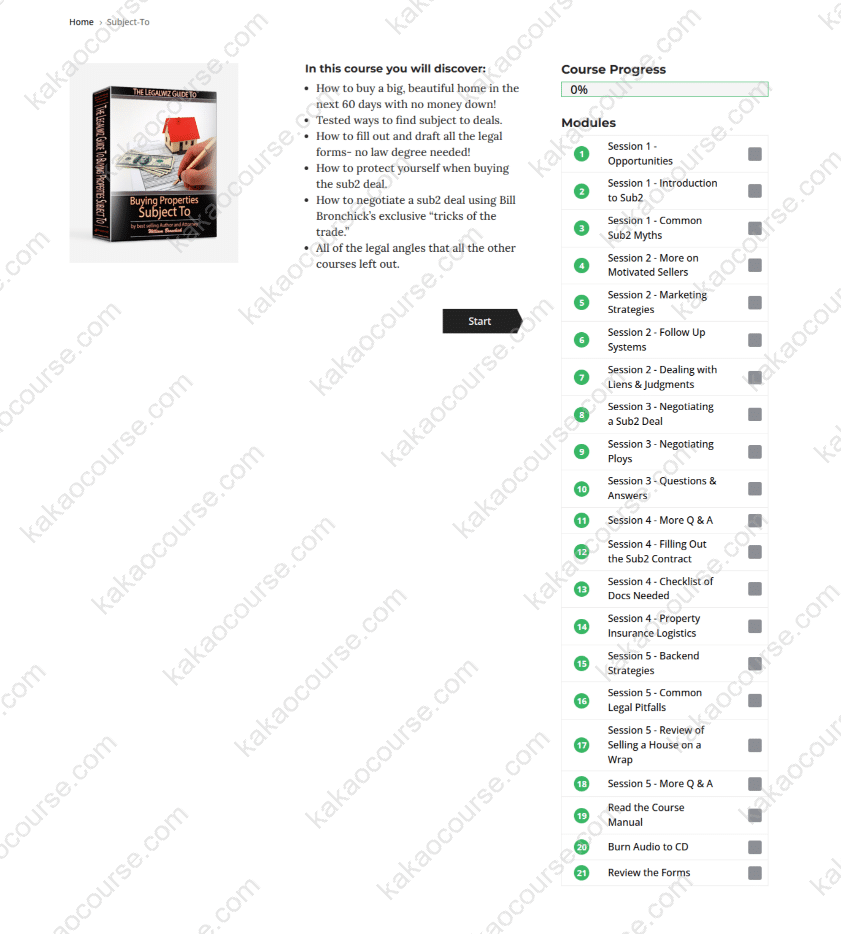 Subject to Investing eCourse 2025 by William Bronchick Subject to Investing eCourse 2025 by William Bronchick Free Download