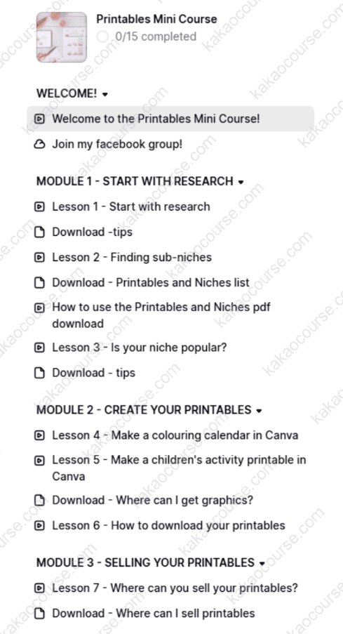 Printables Mini Course by The Home Boss Printables Mini Course by The Home Boss Free Download
