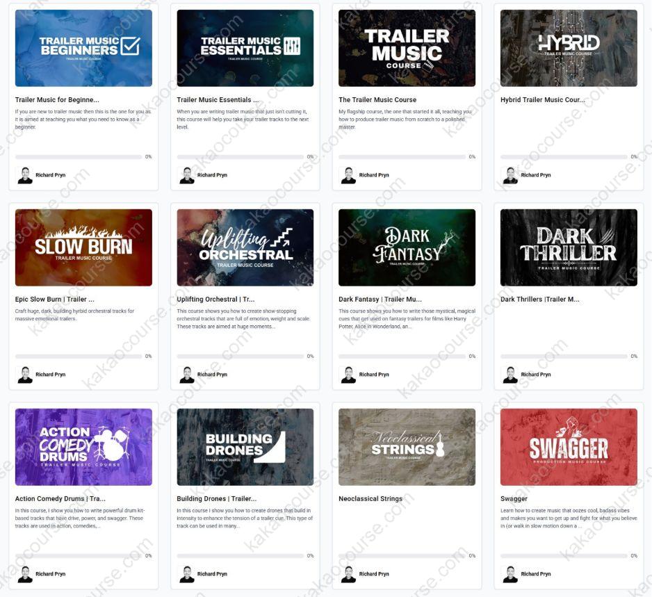Trailer Music Master - 12 Course BUNDLE by Richard Pryn Trailer Music Master - 12 Course BUNDLE by Richard Pryn Free Download