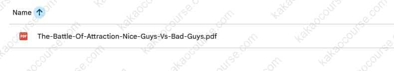 The Battle Of Attraction: Nice Guys Vs Bad Guys by Girls Approach RM Trading Group Mentorship Course by Mack Grey Free Download